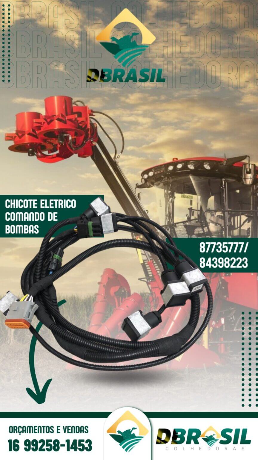 Chicote Elétrico Comando de Bombas